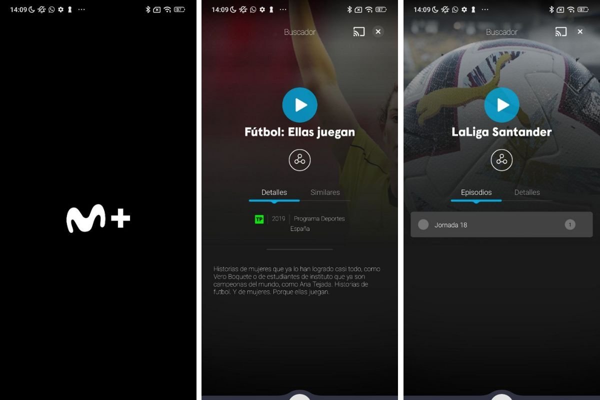 Movistar es una buena plataforma para ver futbol desde el móvil legal