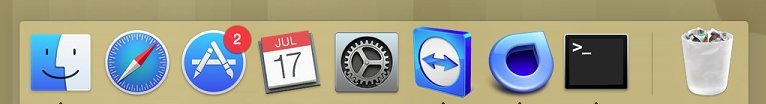 Muchos de los iconos del Dock resultan inútiles