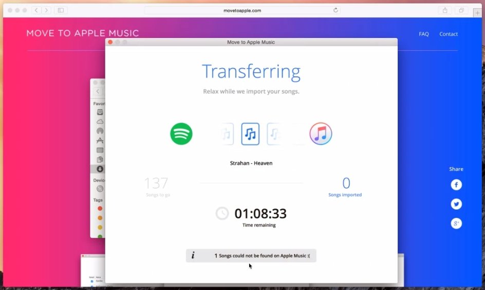 Mueve tus listas de reproducción a Apple Music en un clic