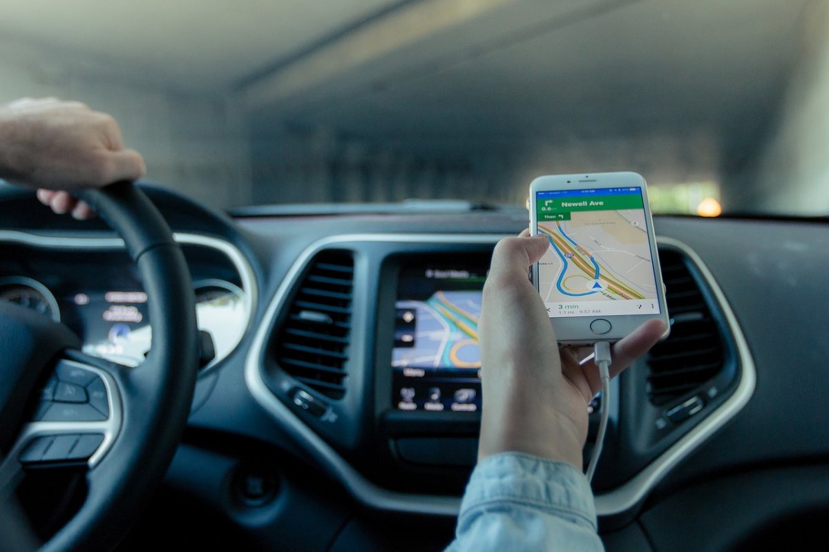 Navegación GPS en un iPhone