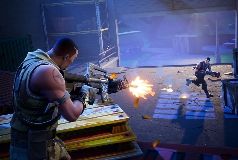 Jugando a Fortnite en PC Windows