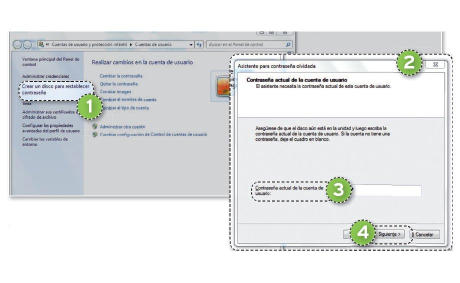 Utilizando una memoria USB podemos restablecer nuestra contraseña en Windows 7