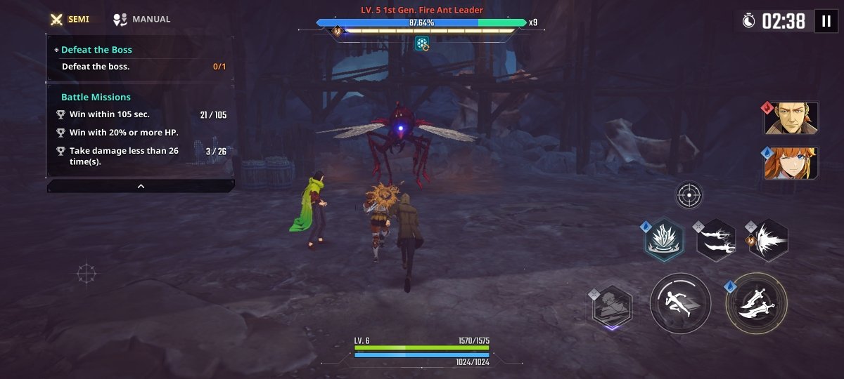 Nos enfrentamos a los enemigos en Solo Leveling Arise