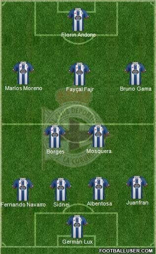 Once más probable del Depor para la temporada 2016/17