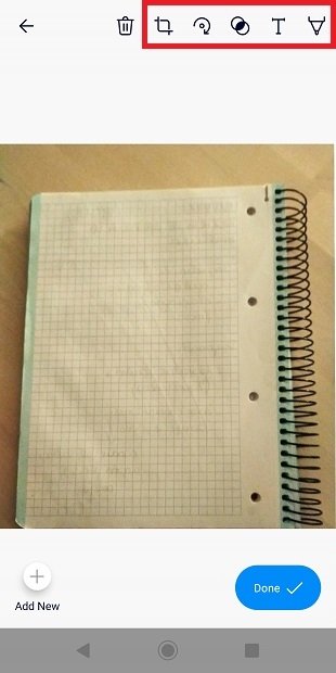 Opciones de edición