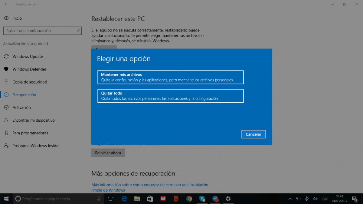 Cómo Restaurar El Sistema En Windows 10 8805