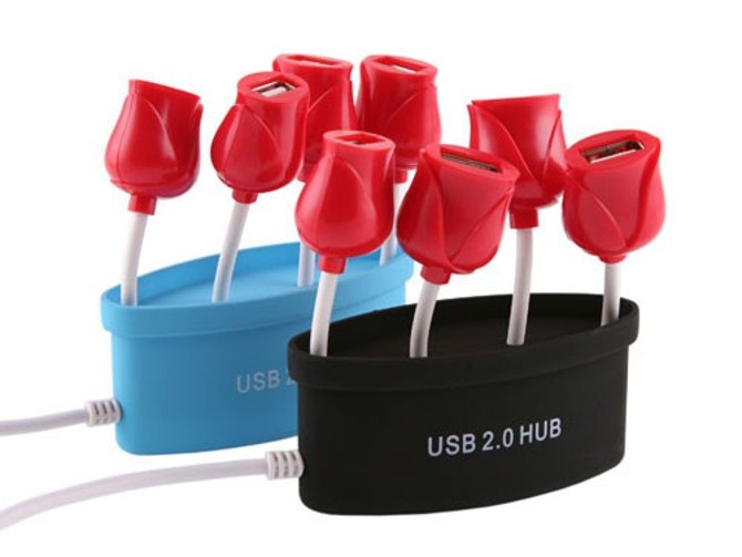 Original Hub USB de tulipanes
