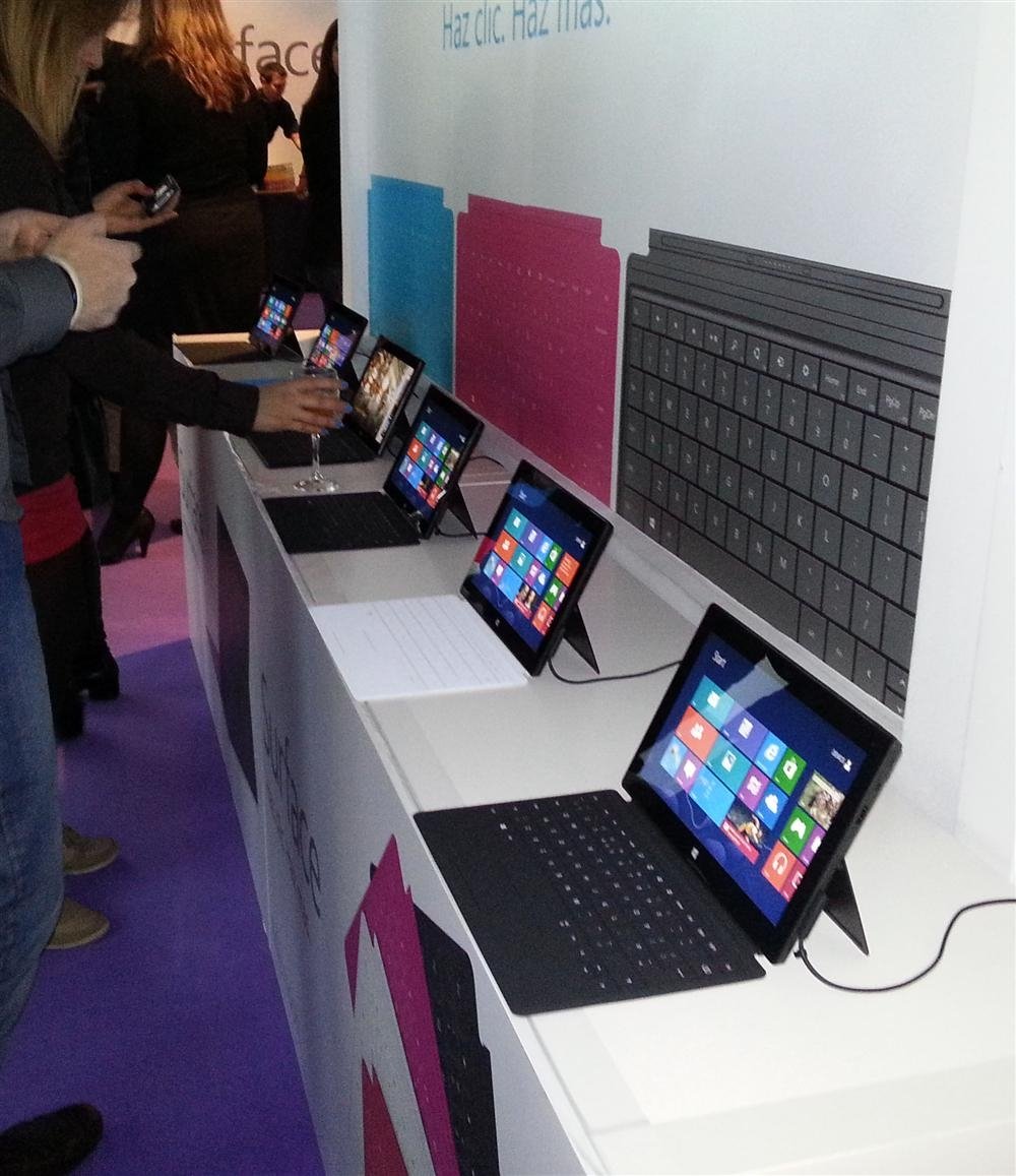 Panorámica de Surface en la presentación