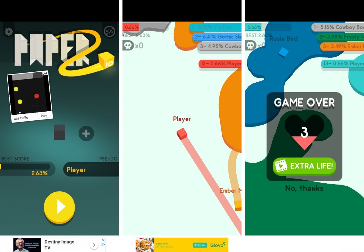 Paperio es un juego casual bastante divertido