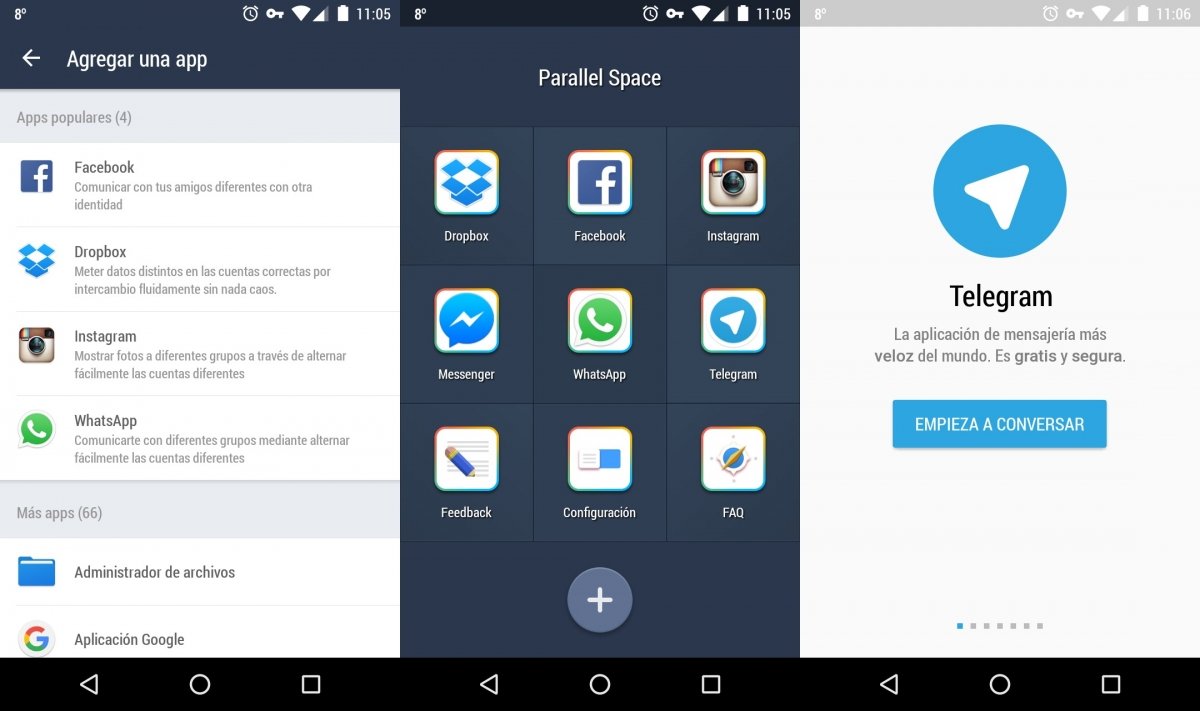 Parallel Space en Android