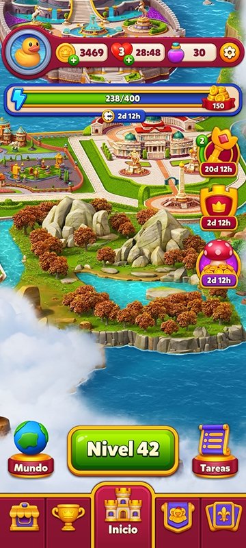 Partida en nivel 42 de Royal Kingdom