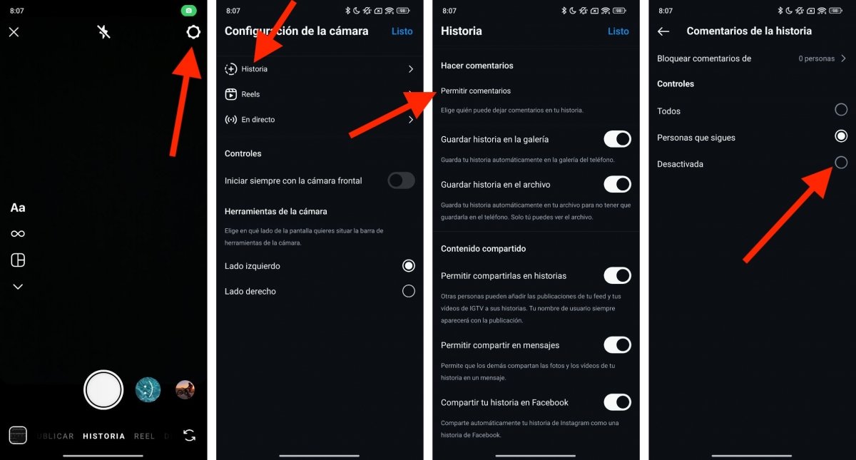 Pasos para activar los ecos de Instagram