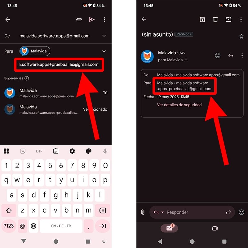 Pasos para crear un alias temporal en Gmail