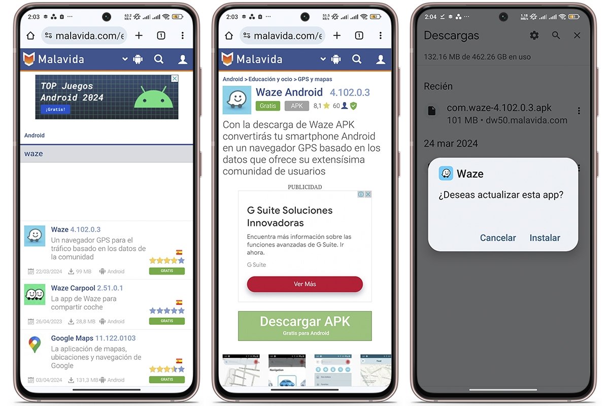 Pasos para instalar Waze en Android Auto