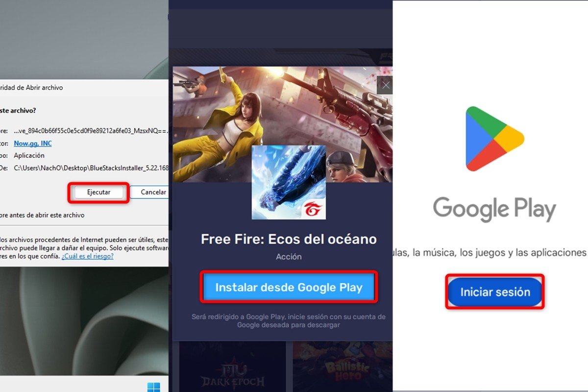 Pasos para jugar a Free Fire en BlueStacks