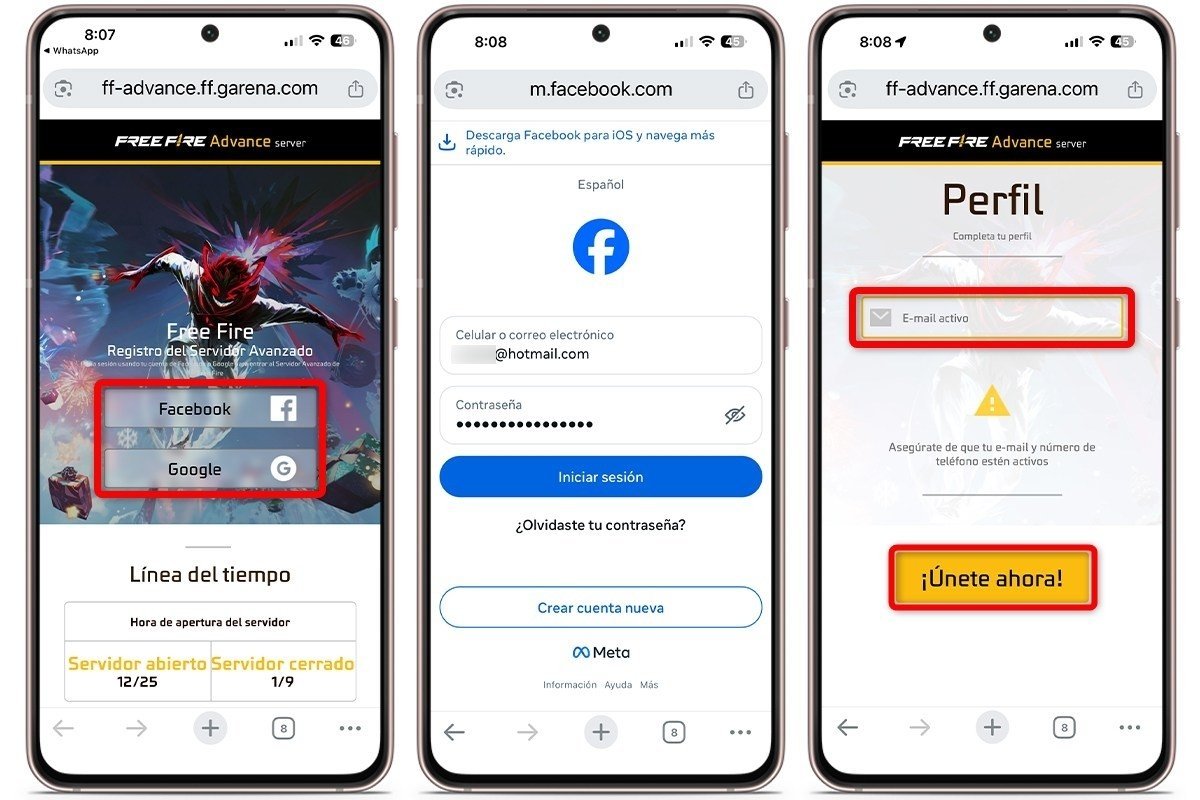 Pasos para registrarse en FF Beta Testing de Free Fire