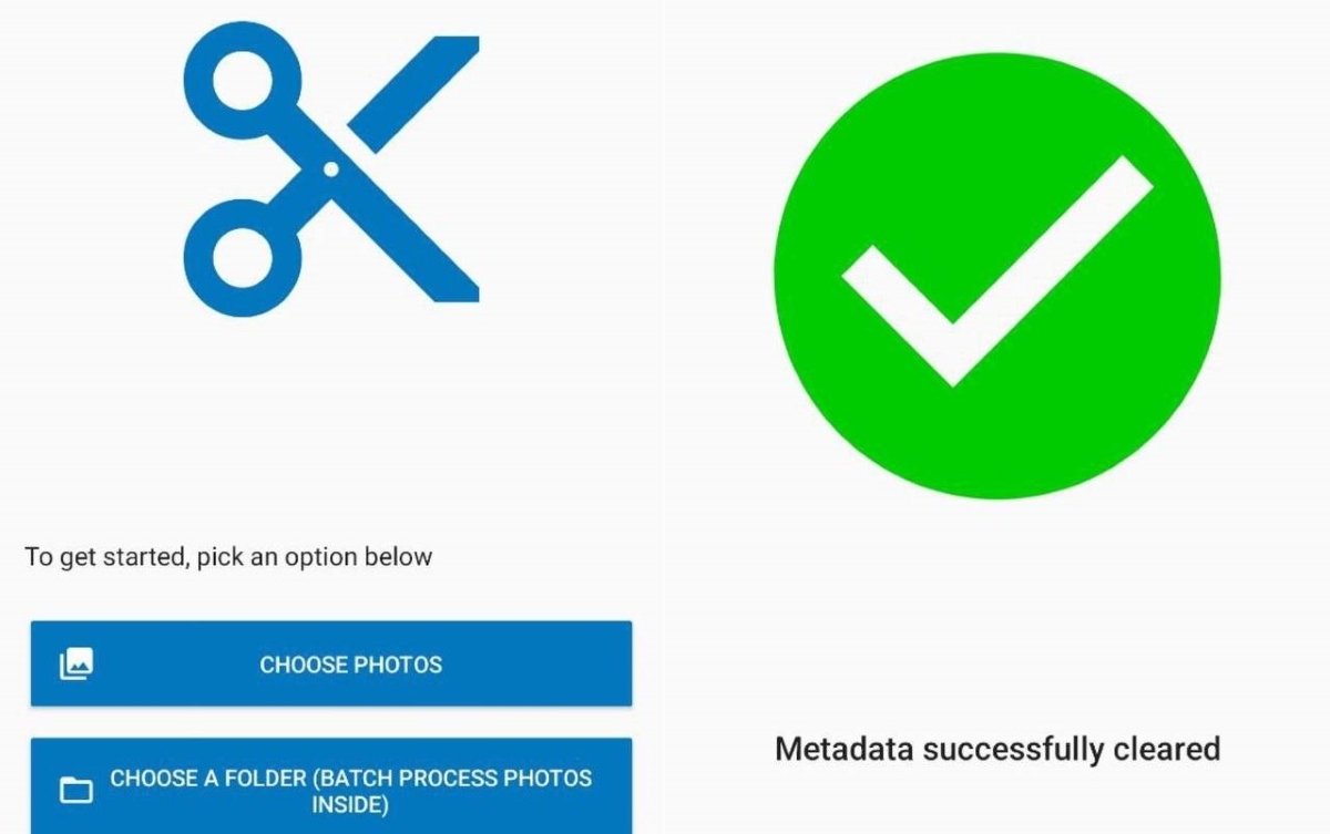 Photo Metadata Remover para Android es una app que facilita el proceso de eliminación de datos Exif