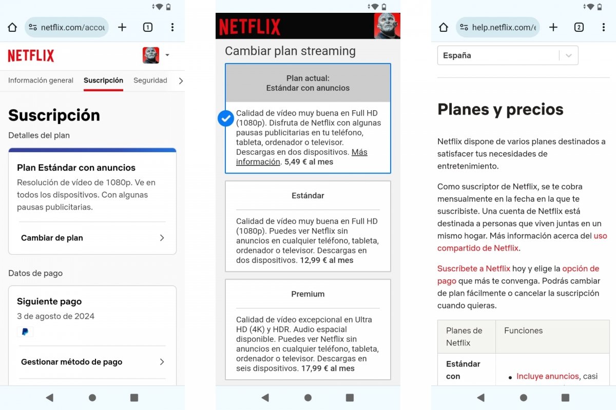 Planes de Netflix para suscribirte