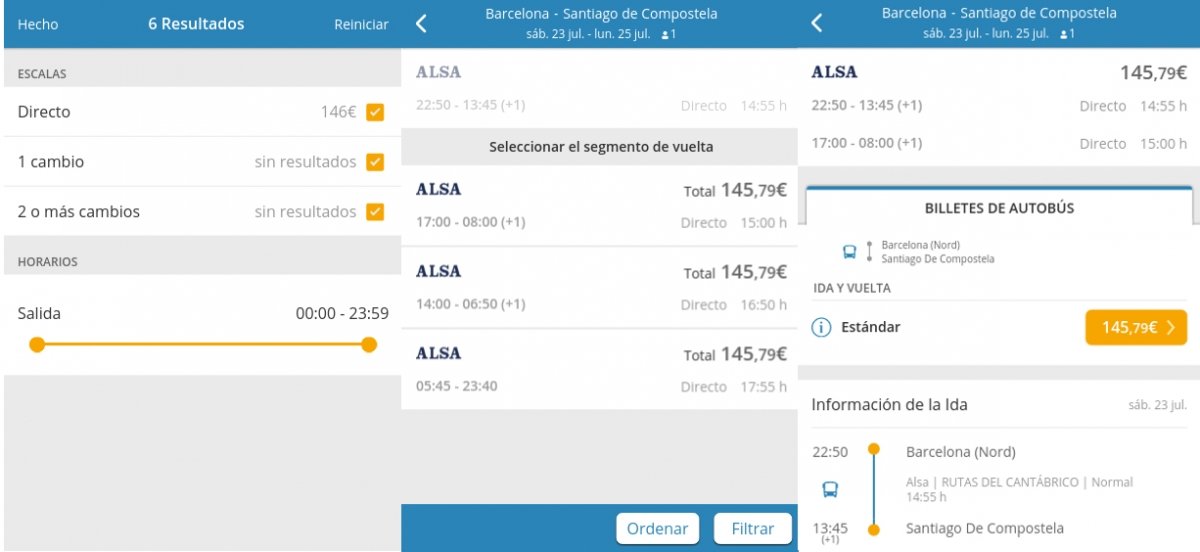 Planifica tus viajes con Omio