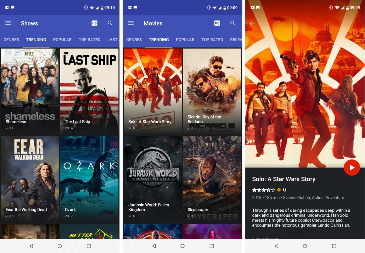 Popcorn Time para Android tiene series y pelis