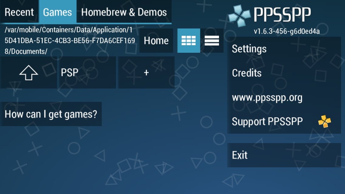 PPSSPP en iPhone instalado mediante un archivo IPA y Cydia Impactor