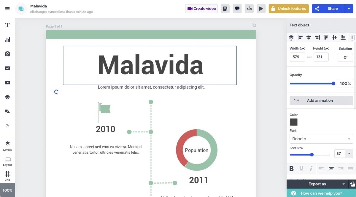 Prezi es una herramienta orientada a las infografías