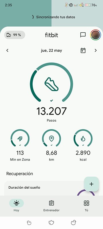Problemas de sincronización en la app Fitbit
