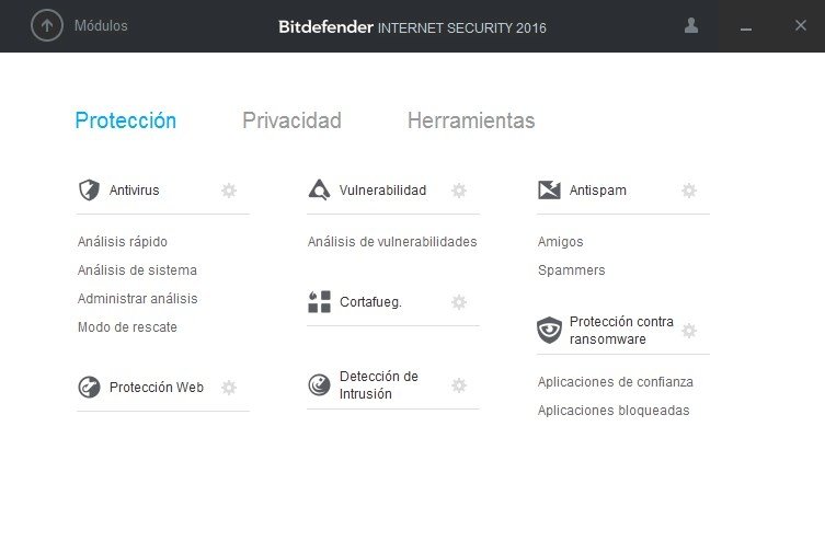 Protección, Privacidad y Herramientas de Bitdefender Internet Security 2016