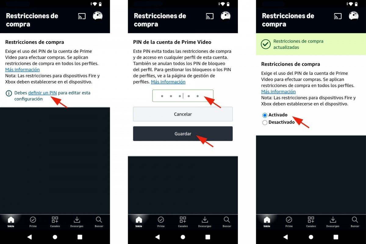Proteger con un PIN las compras en Amazon Prime Video