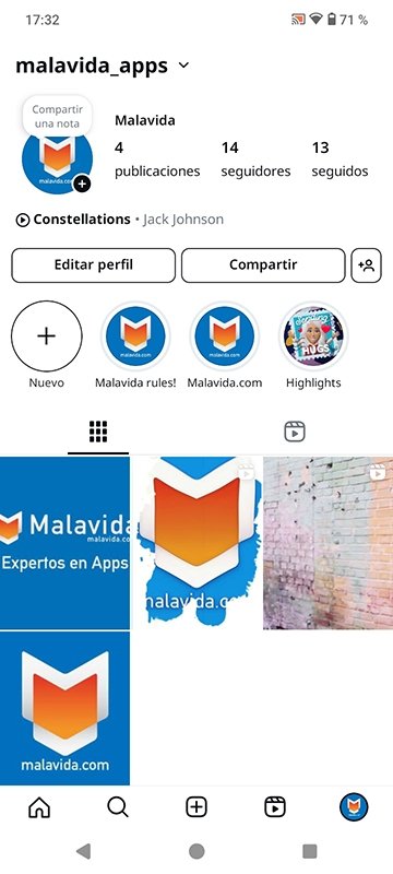 Publicaciones diferentes en un perfil de Instagram