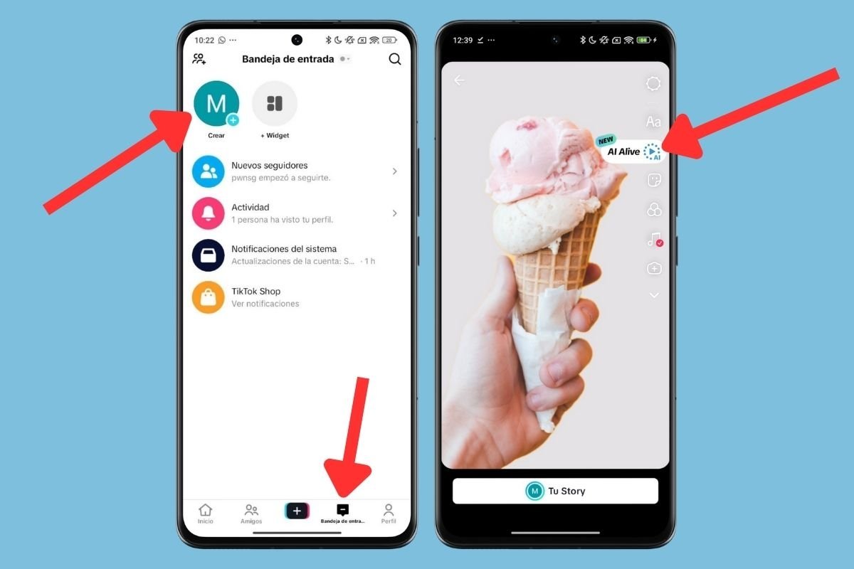 Puedes convertir en vídeos las fotos que subes a tus historias