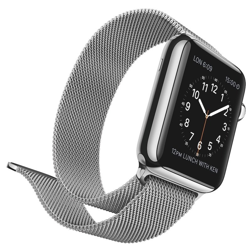 Pulsera de acero tipo Milanese Loop