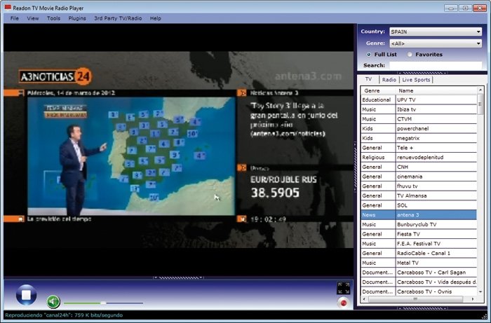 Readon TV Movie Radio Player 7.5