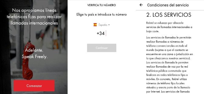 Rebtel: aplicación para llamadas a bajo coste
