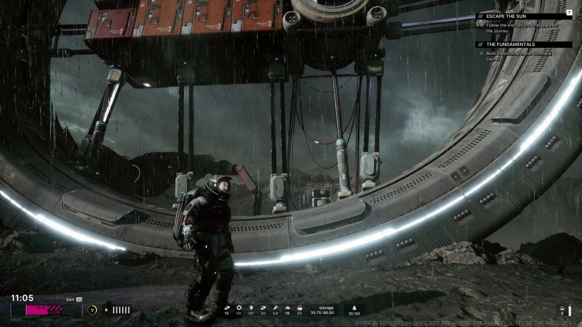 Recorriendo una base en The Alters