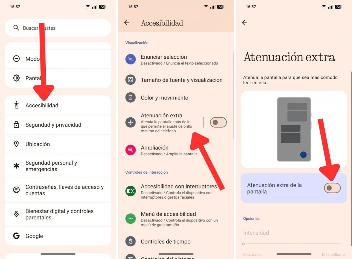 Reduce el brillo de tu pantalla por debajo del mínimo con la atenuación extra