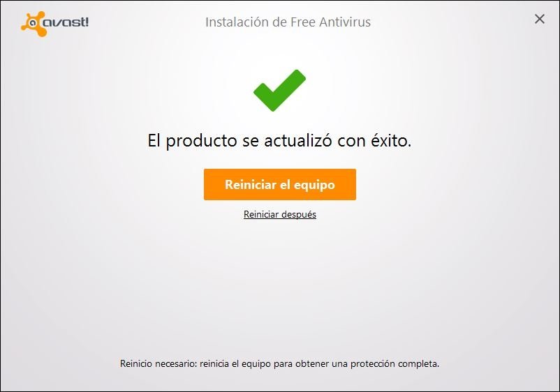 Reiniciamos para completar el proceso