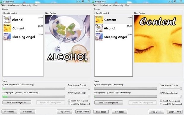 Reproduciendo Alcohol y Content en i-Doser