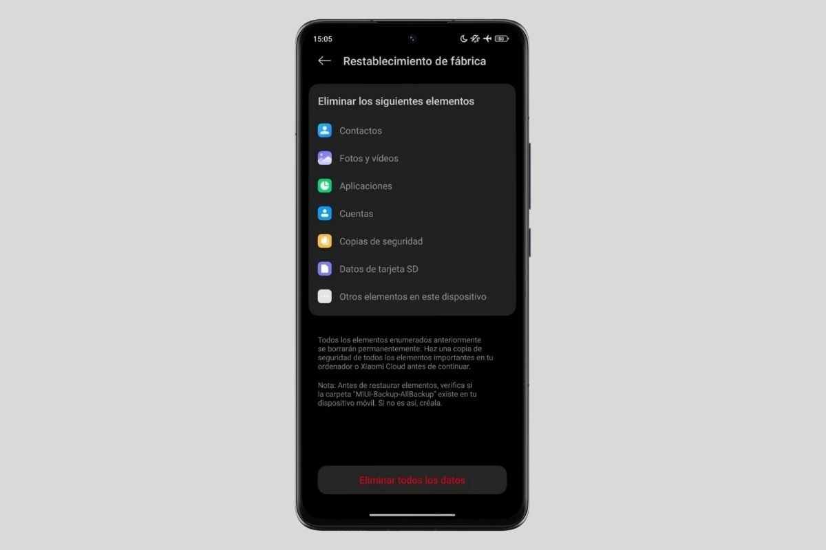 Restablecer el dispositivo es la forma de quitar el modo seguro si reiniciar no hace nada
