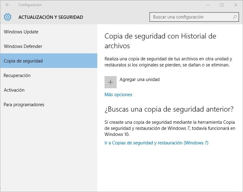 Se pueden restaurar los datos de usuario mediante una copia de seguridad