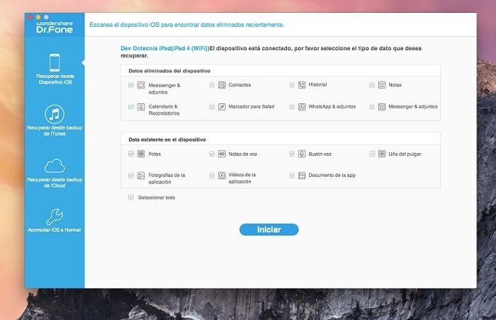 Segundo paso: selecciona el tipo de archivo que quieres recuperar