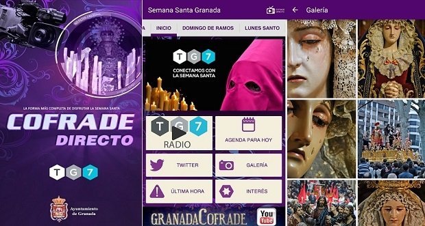 Semana Santa Granada 2015 TG7 ha sido por una televisión local granadina
