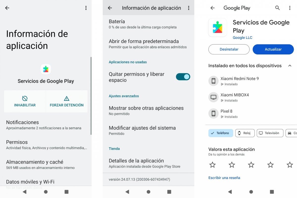 Servicios de Google Play en Android
