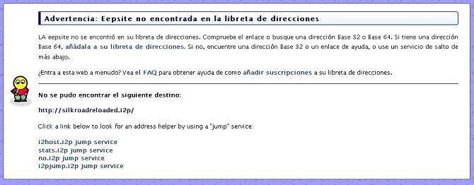 Servicios Jump para acceder a Silk Road Reloaded