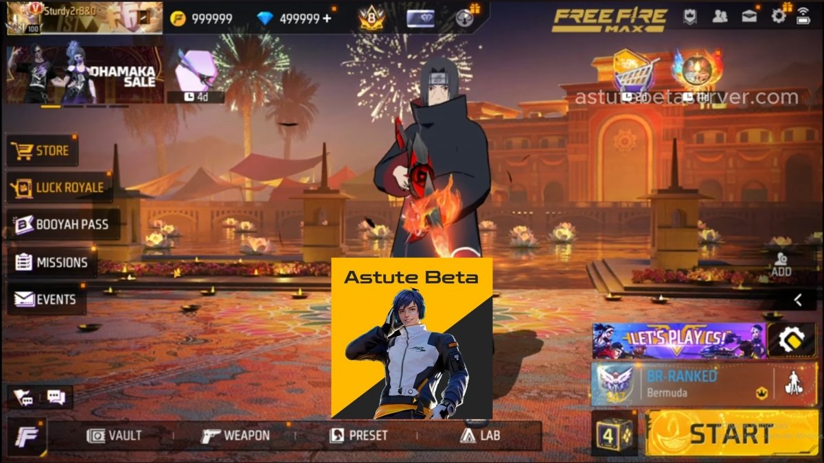 Servidores beta para Free Fire - Astute Beta Server