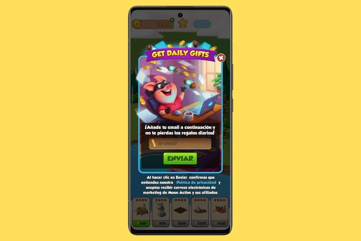 Si el juego te pide tu email para enviarte recompensas diarias, haces bien en facilitarlo