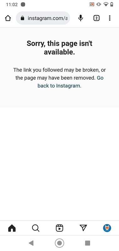 Si un usuario de Instagram nos bloquea, no podremos acceder a su perfil