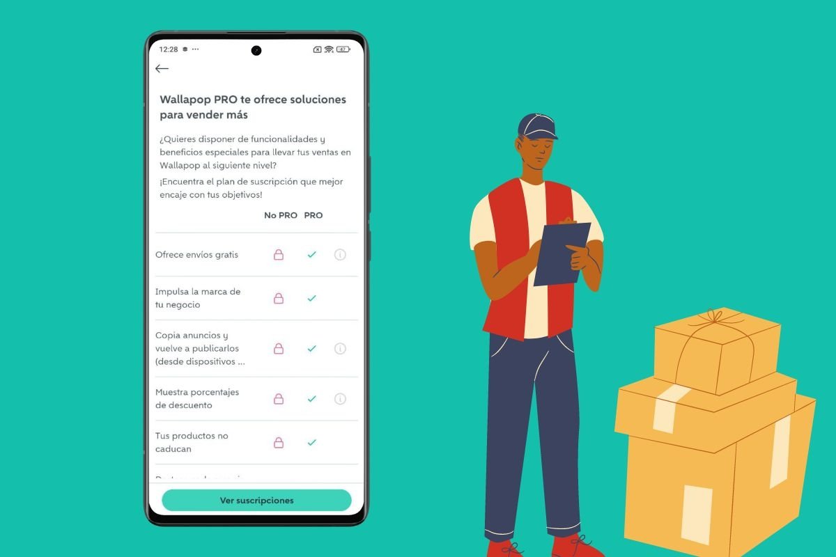 Si vendes de manera profesional, probablemente te resulte ventajoso pagar por Wallapop Pro