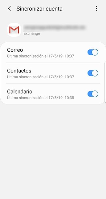 Sincronización completa de la cuenta