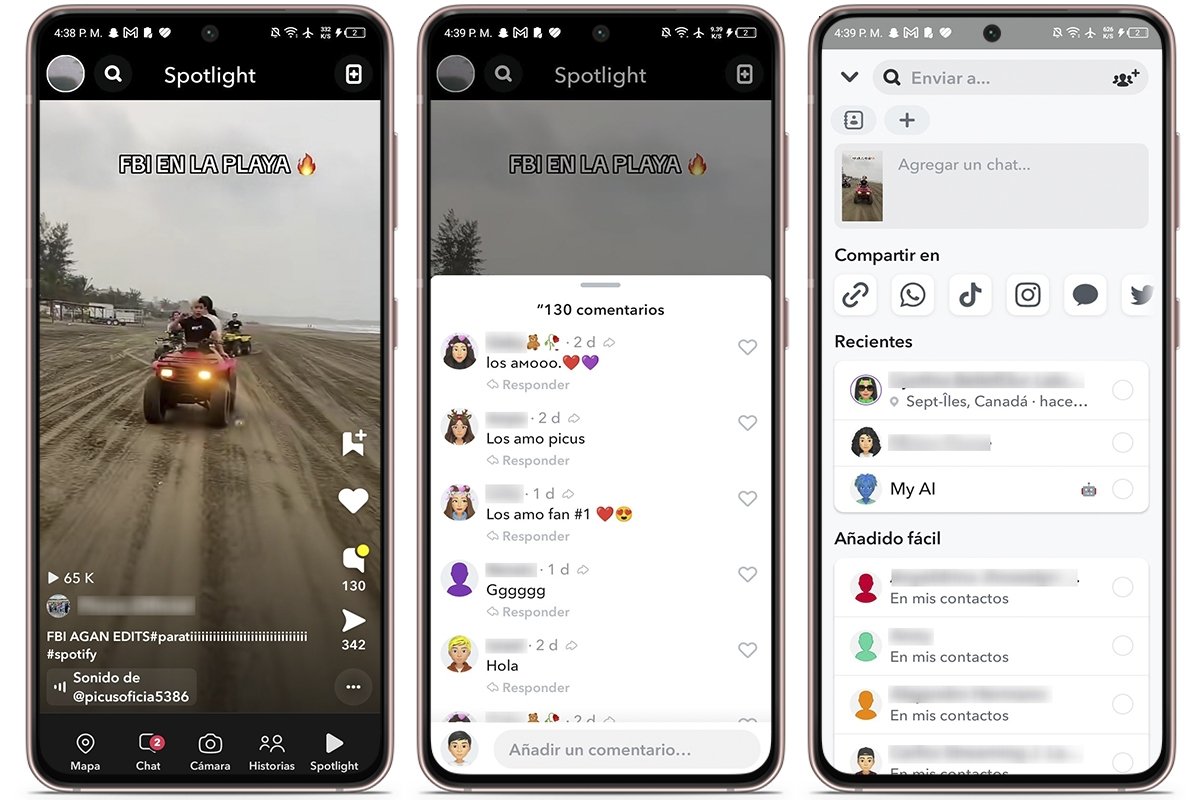 Snapchat Spotlight un lugar similar a TikTok